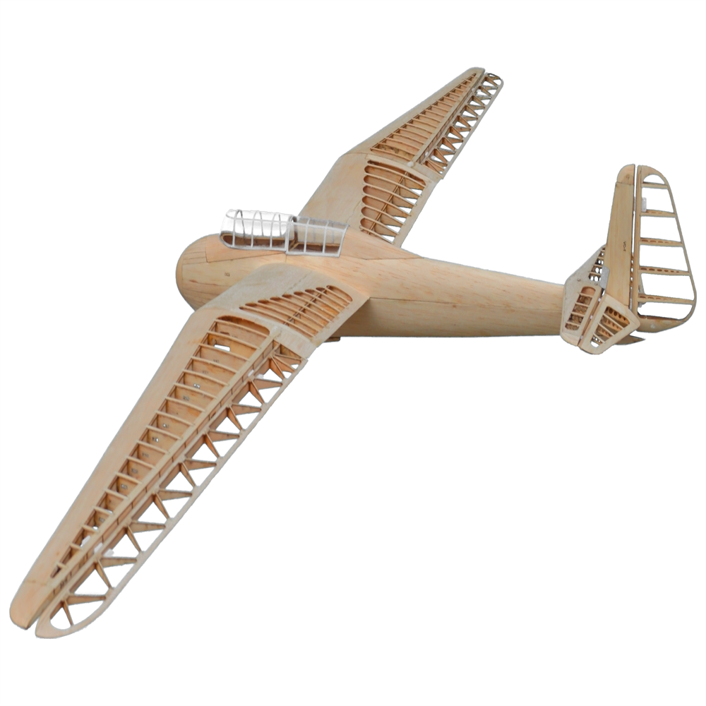 Tony-Rays-AeroModel-Mini-Kranich-112-1498-mm-Spannweite-Balsa-Holz-RC-Flugzeug-Festfluumlgel-KIT-2021174-5